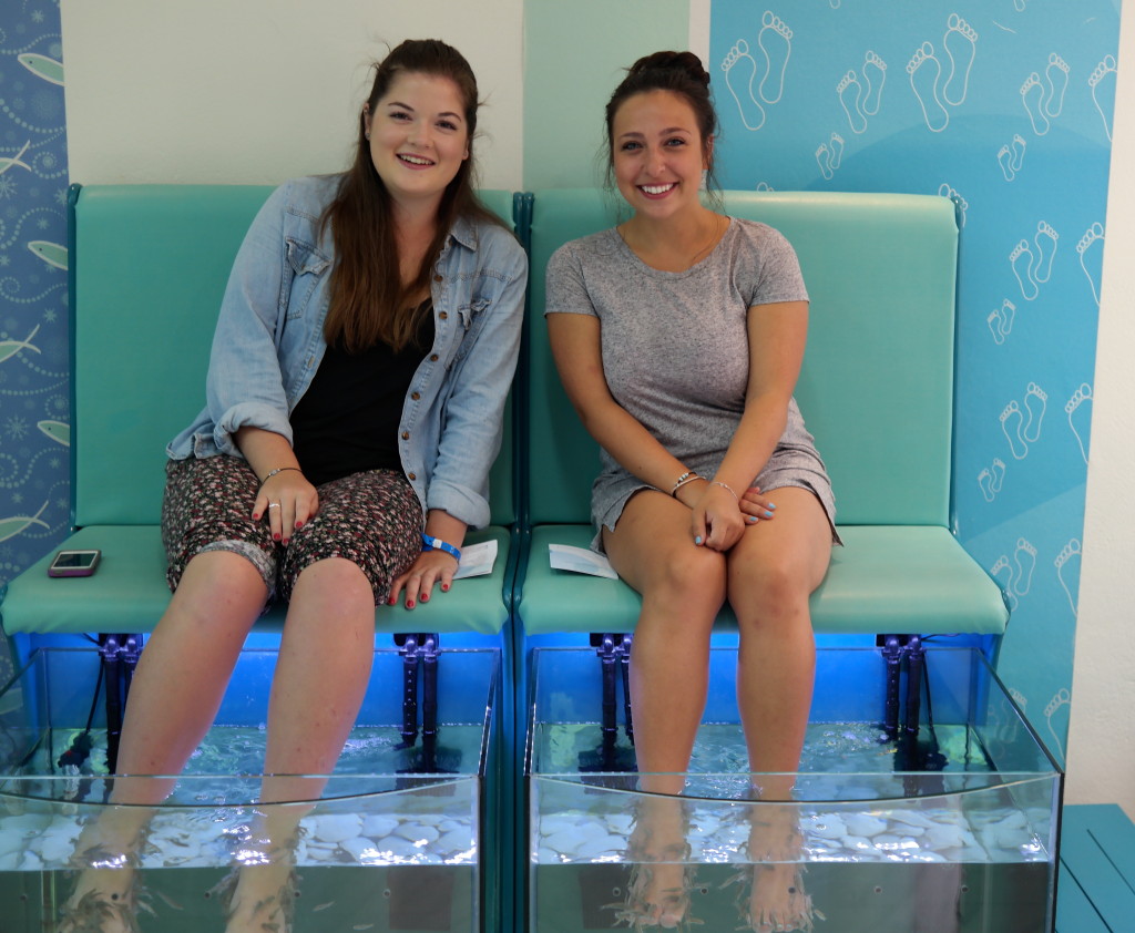 Madison Meltzer Santorini Fish Pedicure